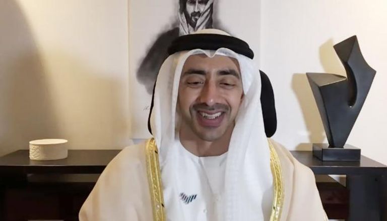 الشيخ عبد الله بن زايد خلال مشاركته في الاجتماع التحضيري للقمة الخليجية