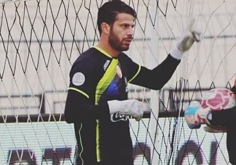 مروان بريك حارس نجم المتلوي التونسي من إحدى مواجهات الدوري التونسي