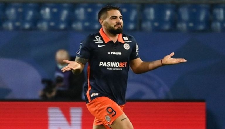 أندي ديلور مهاجم مونبيلييه الفرنسي ومنتخب الجزائر أندي ديلور مهاجم مونبيلييه الفرنسي ومنتخب الجزائر