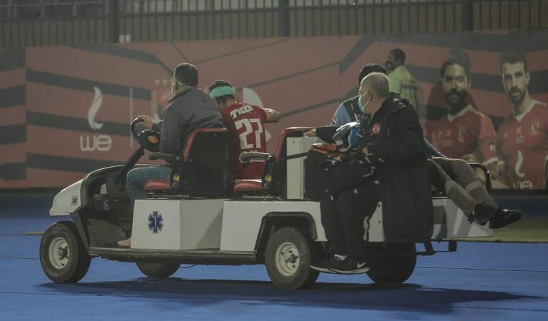 إصابة طاهر محمد طاهر لاعب الأهلي المصري