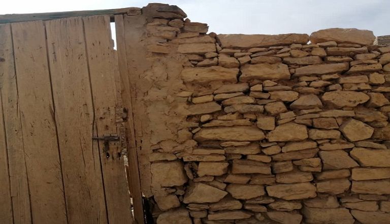 أحد الأبنية الحجرية في موريتانيا