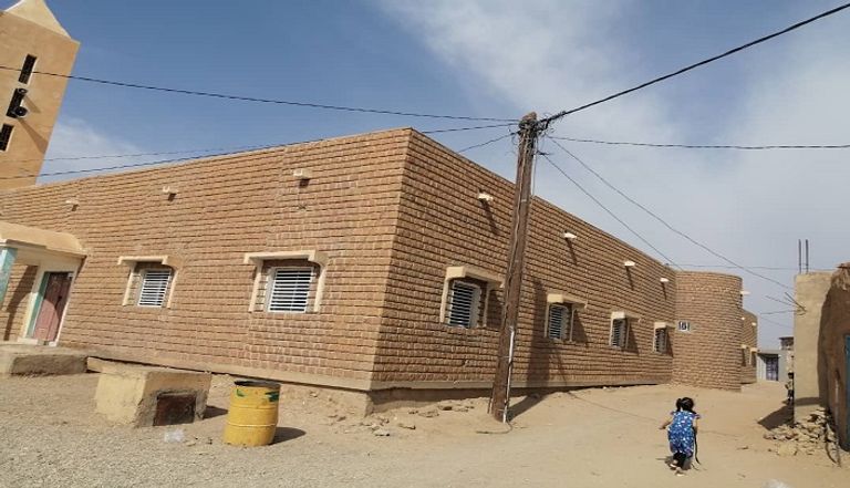 أحد الأبنية الحجرية في موريتانيا