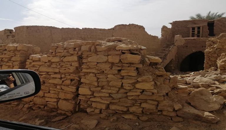 أحد الأبنية الحجرية في موريتانيا