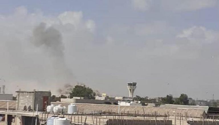 جانب من هجوم مطار عدن