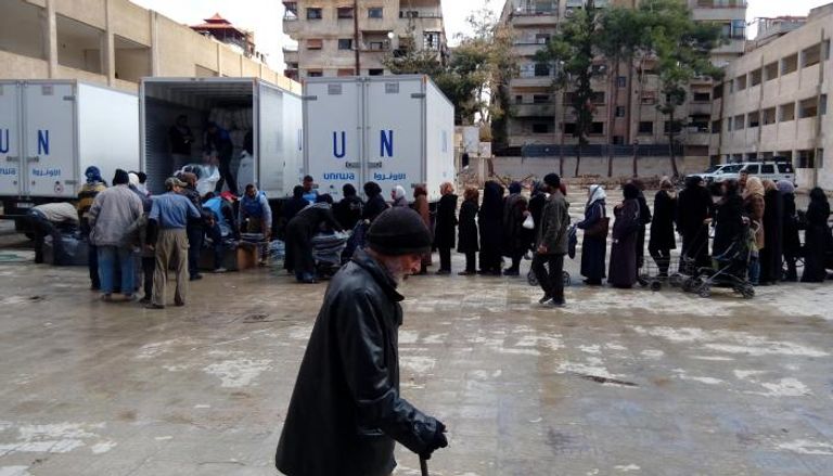 وكالة الأونروا تواصل توصيل المساعدات للفلسطينيين
