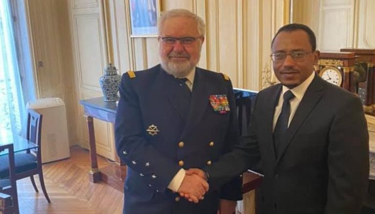 وزير الدفاع الإثيوبي ووزير الجيوش الفرنسي