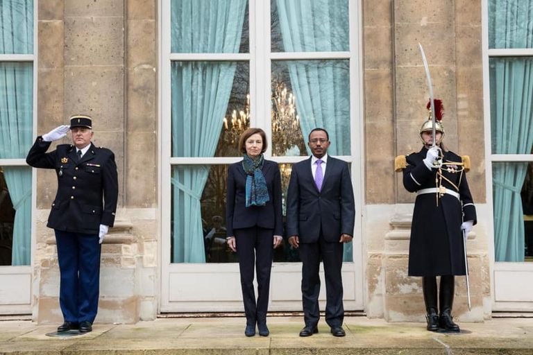 وزير الدفاع الإثيوبي ووزير الجيوش الفرنسي