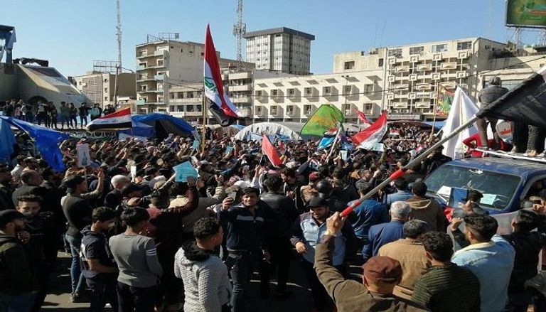 المتظاهرون العراقيون يرفضون حكومة علاوي