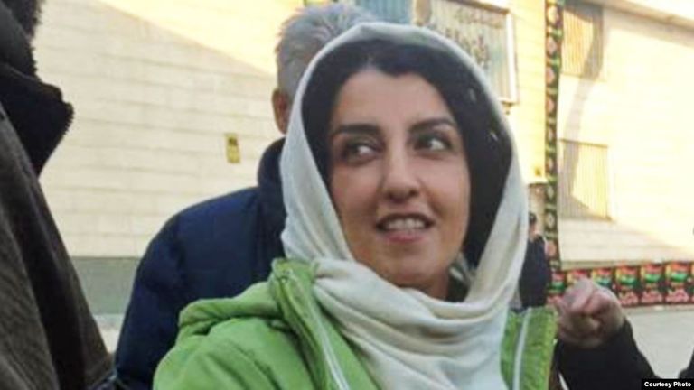 الناشطة الحقوقية الإيرانية نرجس محمدي - أرشيفية المرشد الإيراني علي خامنئي - أرشيفية