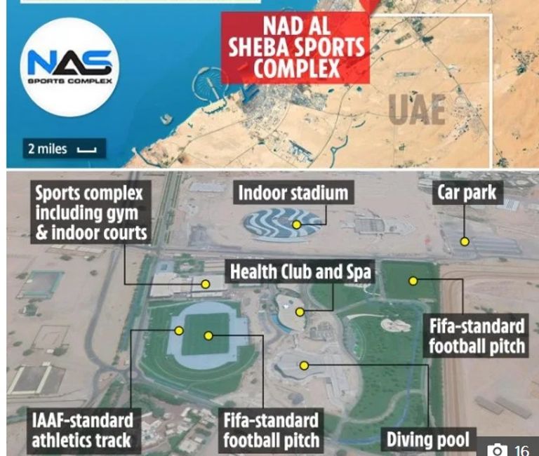 نجوم يونايتد يتدربون في ند الشبا