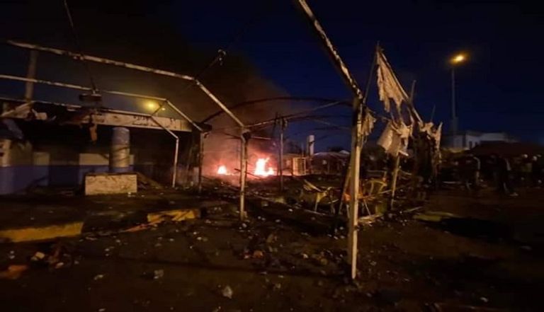 مليشيات القبعات الزرقاء تقتحم اعتصام النجف