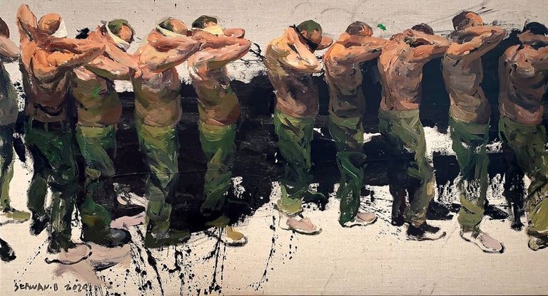 من لوحات معرض سيروان بيران