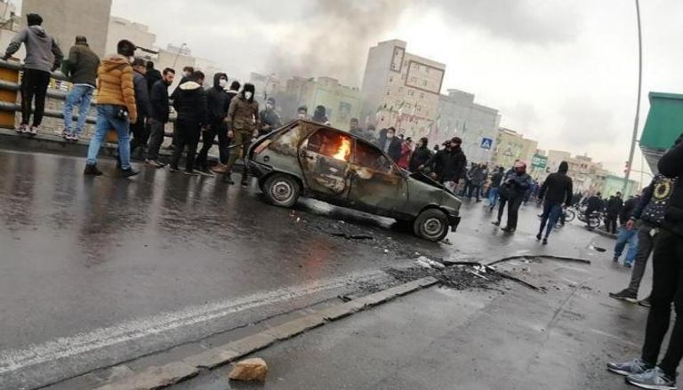 احتجاجات البنزين في إيران-أرشيفية