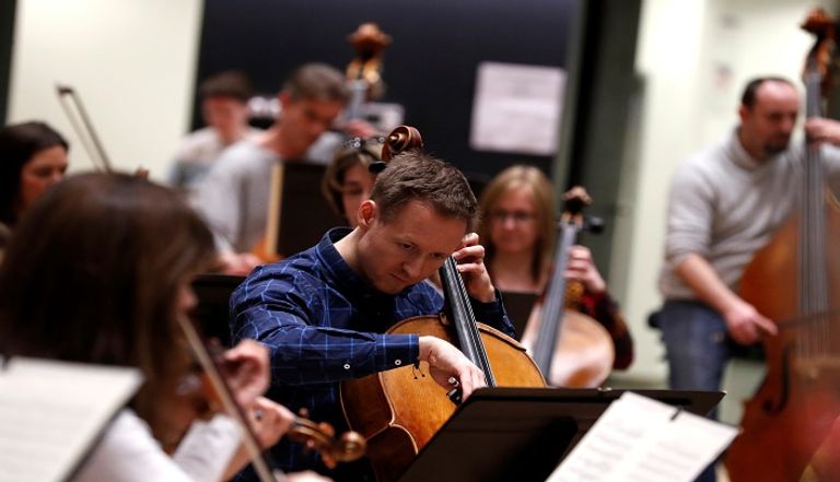 أوركسترا الدانوبيا خلال حفلهم الموسيقي في بودابست