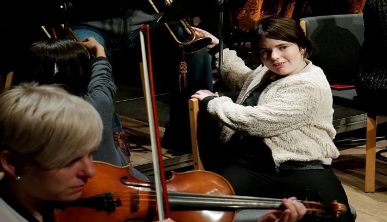 أوركسترا الدانوبيا خلال حفلهم الموسيقي في بودابست