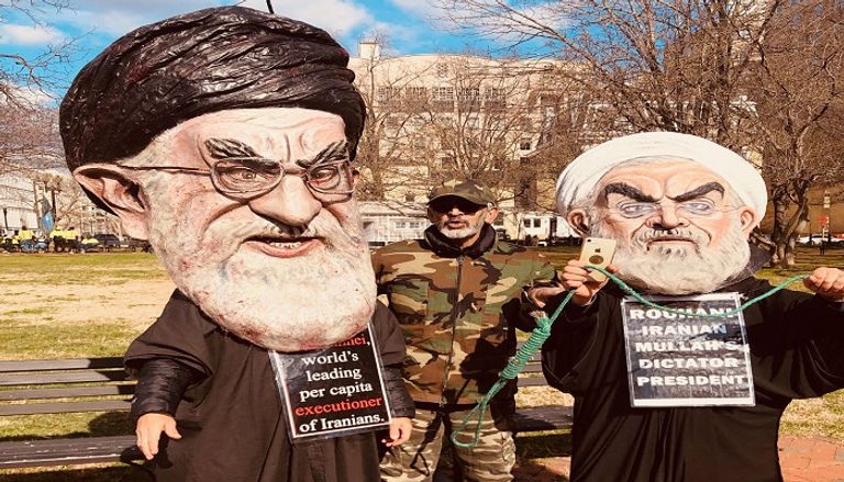 جانب من المظاهرات أمام البيت الأبيض