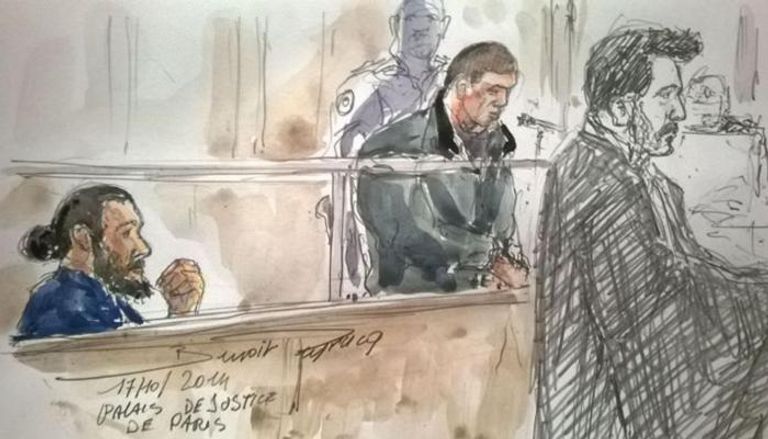 مشهد من محاكمة الإرهابي الفرنسي فلافين مورو 
