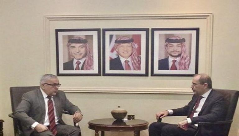 جانب من لقاء وزير الخارجية الأردني في عمان