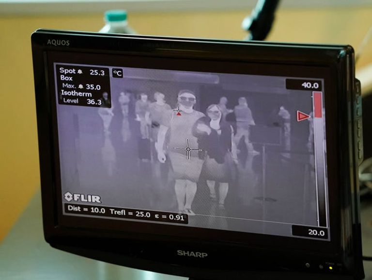 التصوير الحراري من الطرق المستخدمة للكشف عن الأعداد الكبيرة من الأشخاص