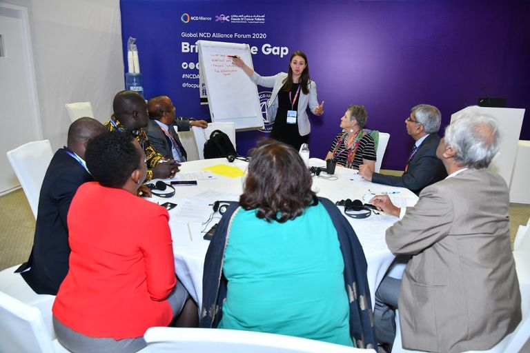 جانب من أعمال المنتدى العالمي لتحالف منظمات الأمراض غير المعدية