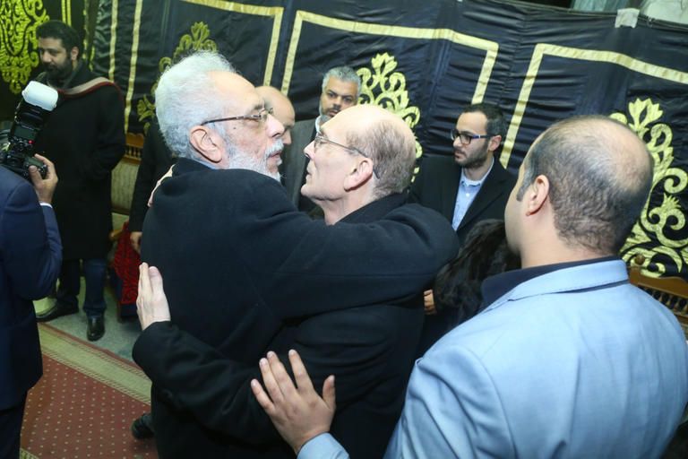 فاطمة المعدول مع وزير الدولة للإعلام أسامة هيكل