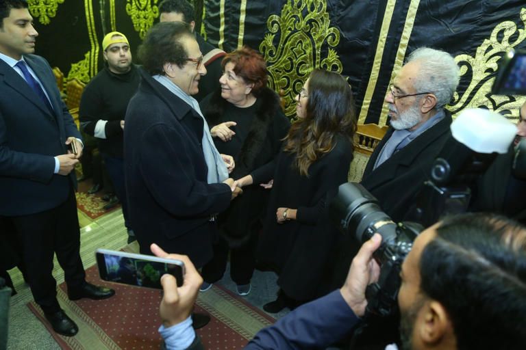 فاطمة المعدول مع وزير الدولة للإعلام أسامة هيكل