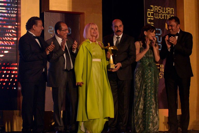 نيلي كريم بعد التكريم