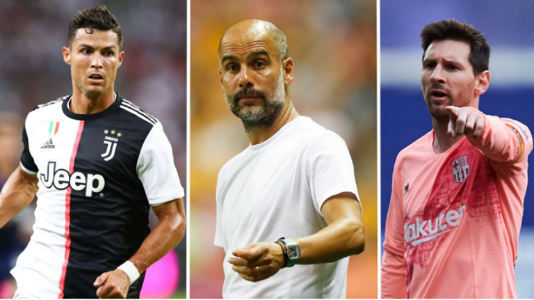 جوارديولا وميسي ورونالدو