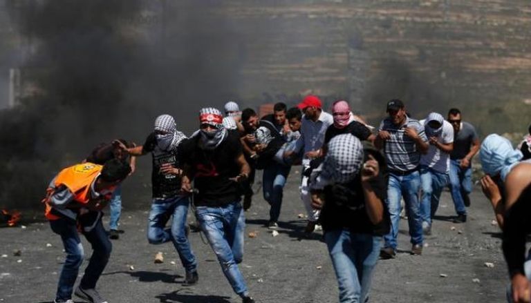 مواجهات بين الفلسطينيين وقوات الاحتلال 