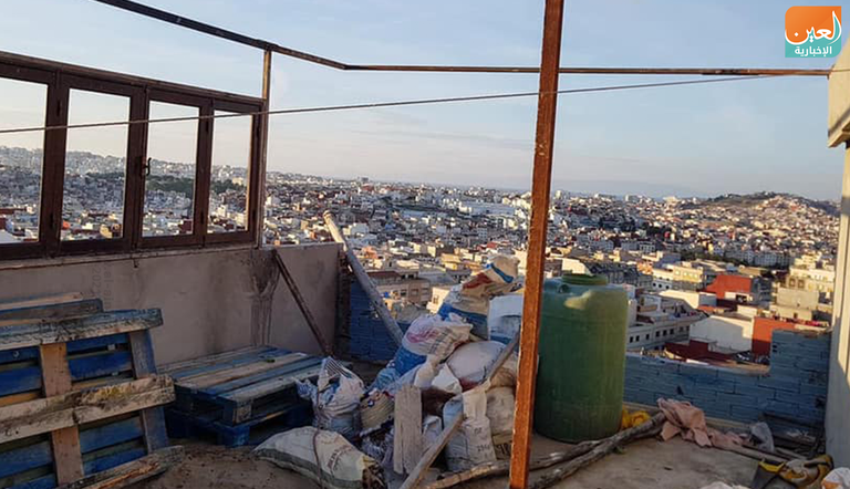 جانب من سطح المنزل بعد تحويله لتحفة فنية