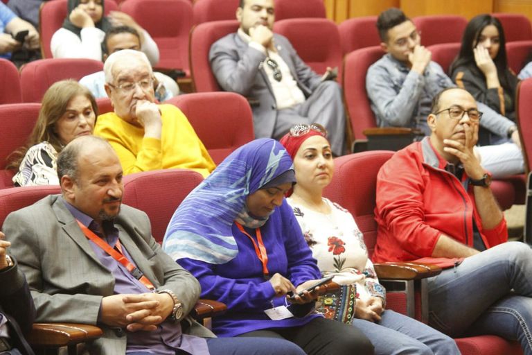 رجاء الجداوي خلال الندوة