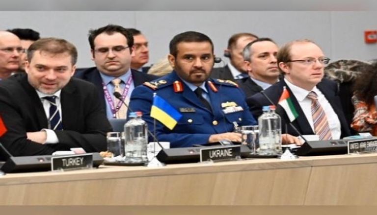 جانب من مشاركة الوفد الإماراتي في اجتماع الناتو
