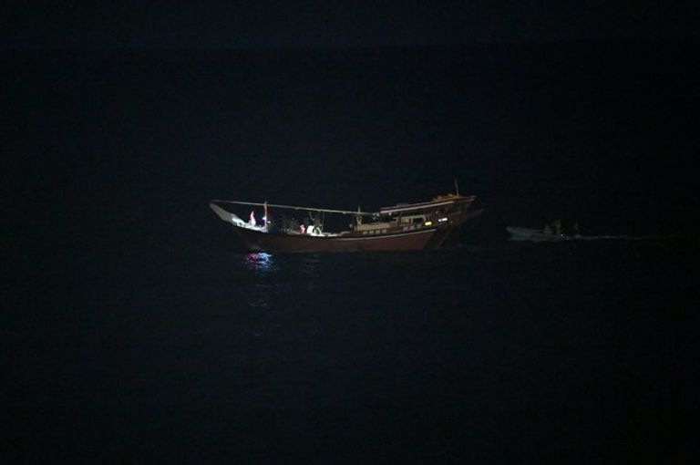 جانب من شحنة الأسلحة الإيرانية المضبوطة