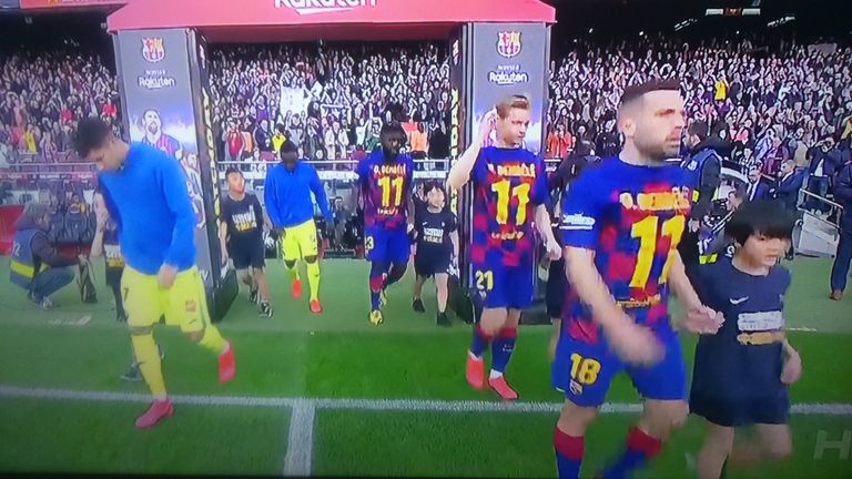 عثمان ديمبلي جناح برشلونة