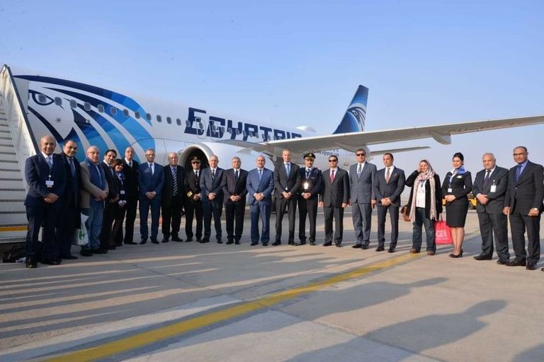 الطائرة إيرباص A320 Neo المملوكة لشركة مصر للطيران