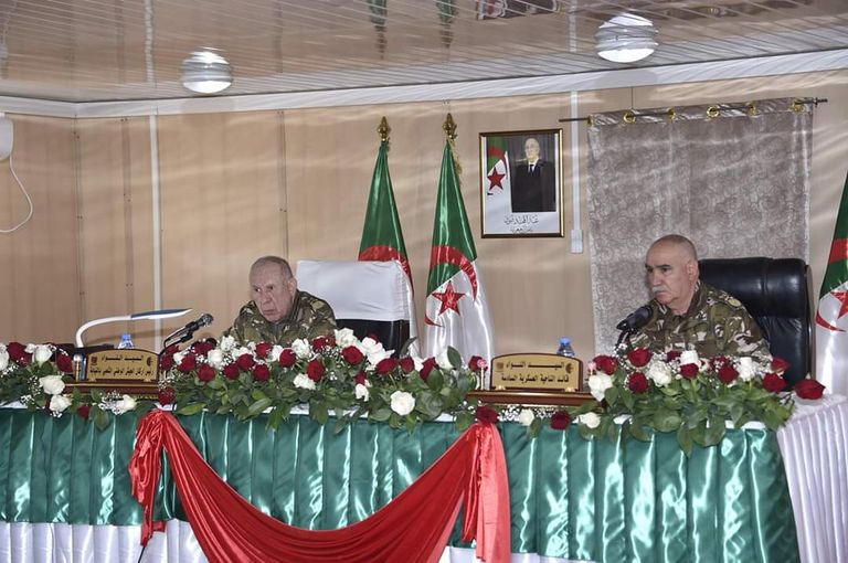 قائد الجيش الجزائري بالنيابة اللواء السعيد شنقريحة في تيمياوين قائد الجيش الجزائري بالنيابة اللواء السعيد شنقريحة