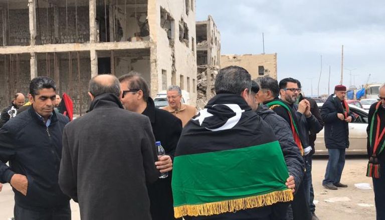 مواطنون ليبيون يحيون الذكرى التاسعة لأحداث فبراير في ليبيا