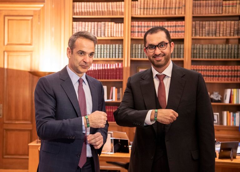 الدكتور سلطان الجابر يلتقي رئيس وزراء اليونان وعددا من المسؤولين