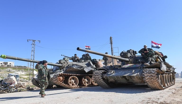 قوات الجيش السوري في حلب  إدلب والوجوه الثلاثة