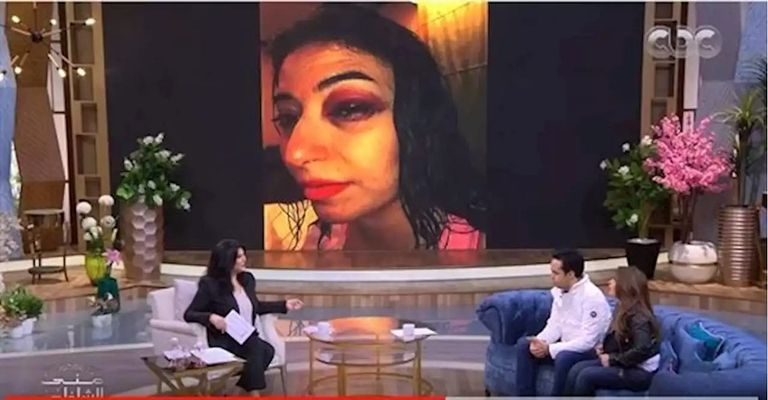 غادة رجب وزوجها عبدالله حسن