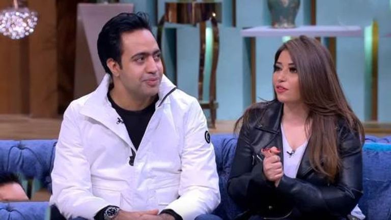 غادة رجب وزوجها عبدالله حسن