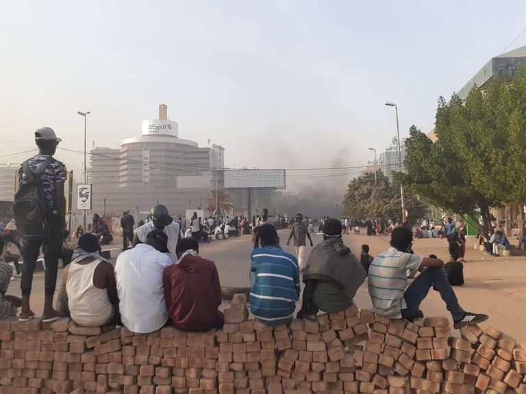 جانب من مظاهرات الخرطوم