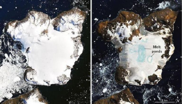 صور لـ"ناسا" ترصد ذوبان الجليد في القارة القطبية الجنوبية "أنتاركتيكا"