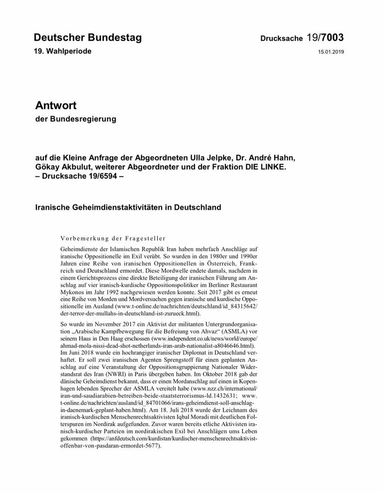 الأمن الألماني يقف بالمرصاد لأي تهديد للمعارضة الإيرانية- أرشيفية