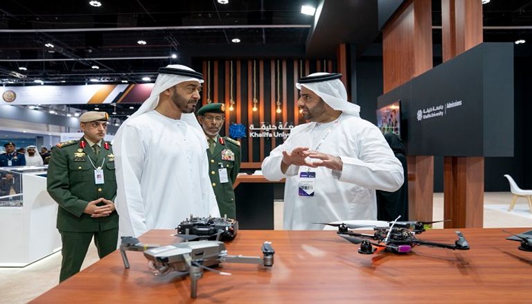 جانب من زيارة الشيخ محمد بن زايد آل نهيان