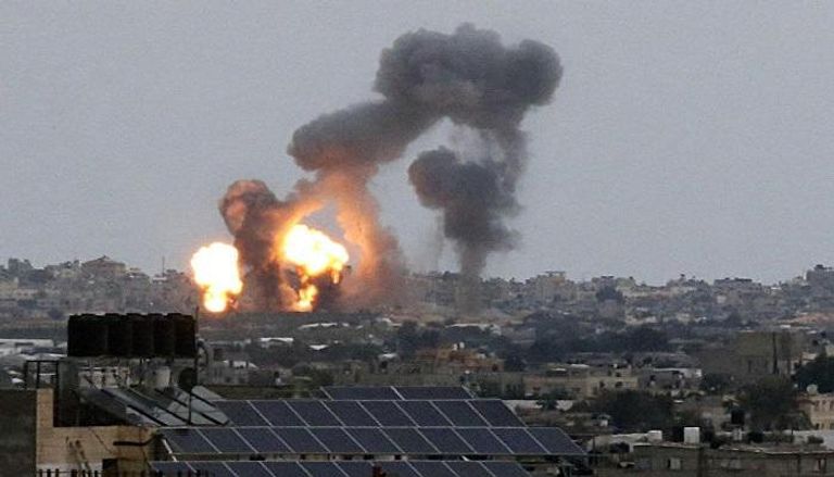 آثار القصف الإسرائيلي لقطاع غزة