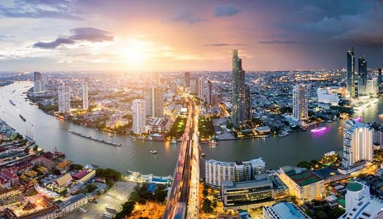 مدينة بانكوك عاصمة تايلاند