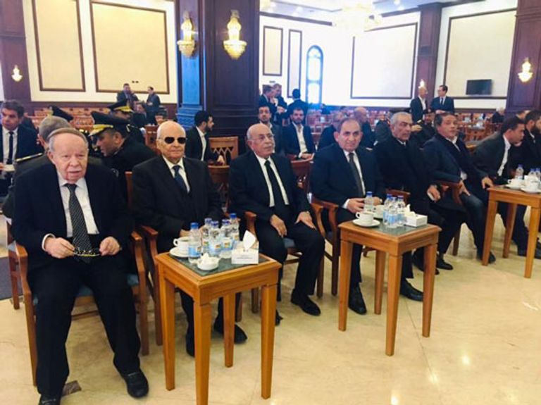 جثمان الرئيس الأسبق مبارك خلال الجنازة