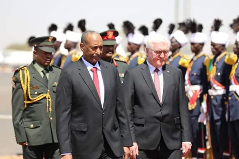 عبدالفتاح البرهان يستقبل الرئيس الألماني فرانك فالتر شتاينماير