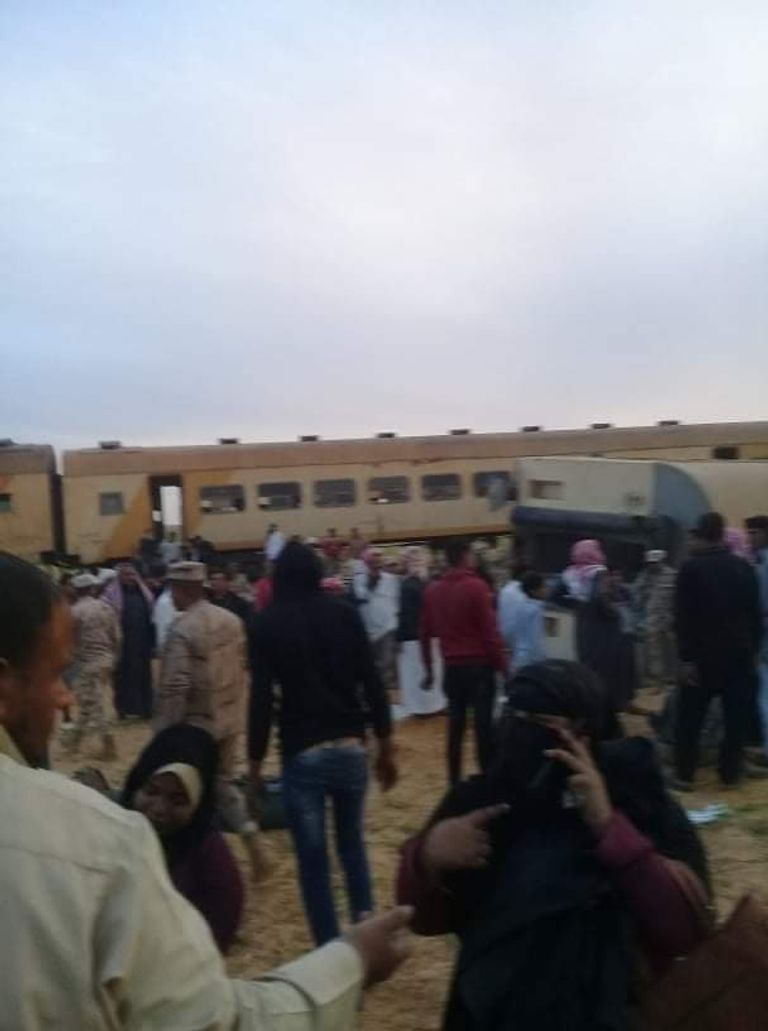 انقلاب قطار الإسكندرية مطروح